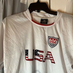 DRAKO Men’s White USA Soccer Jersey Men’s One Size